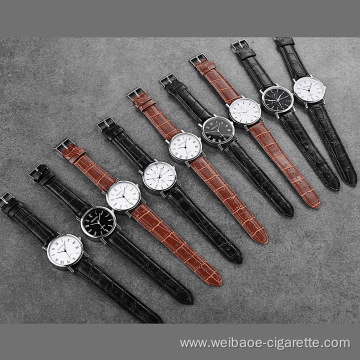 Business Quartz Wrist Watch Belt Men Watches